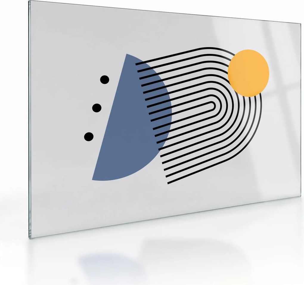 Obraz na szkle - Minimalistyczna abstrakcja N⁰2 (70x50 cm)