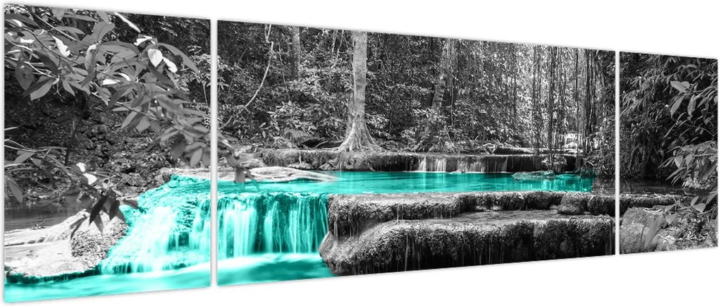 Obraz - Zimowa rzeka (170x50 cm)