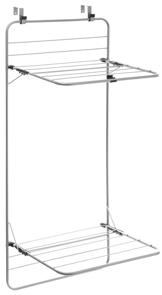Suszarka na pranie na drzwi, szybę prysznica, wys. 121 cm