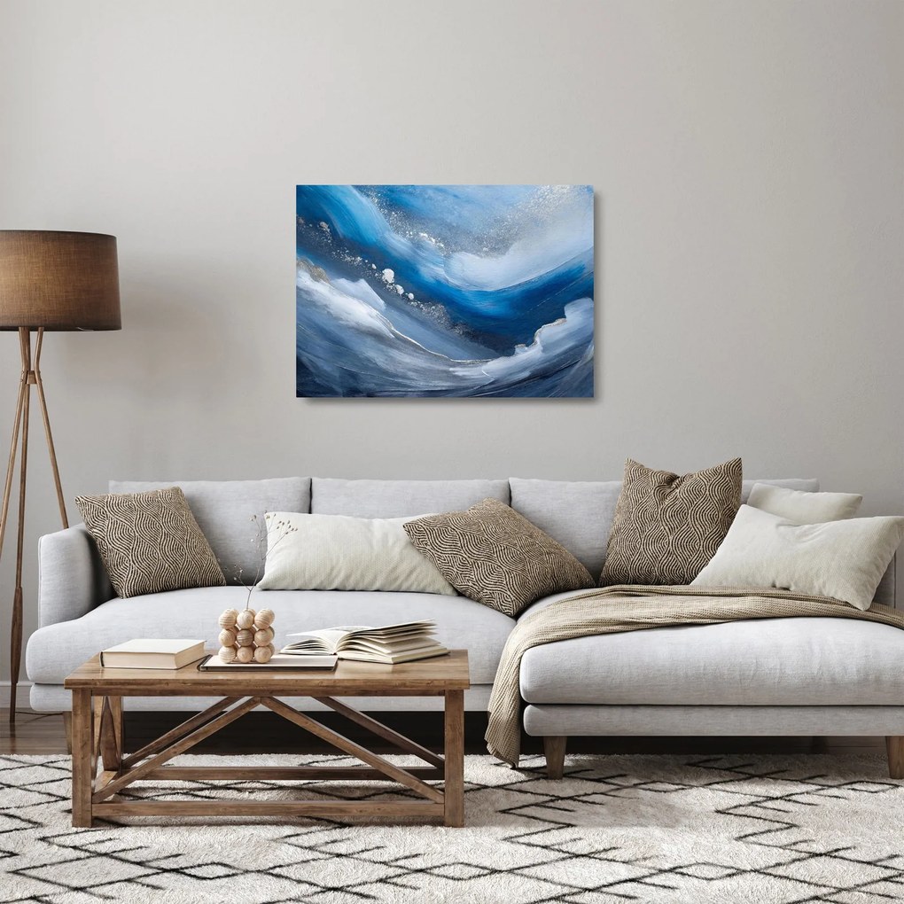Obraz na szkle - Abstrakcja oceanu (70x50 cm)