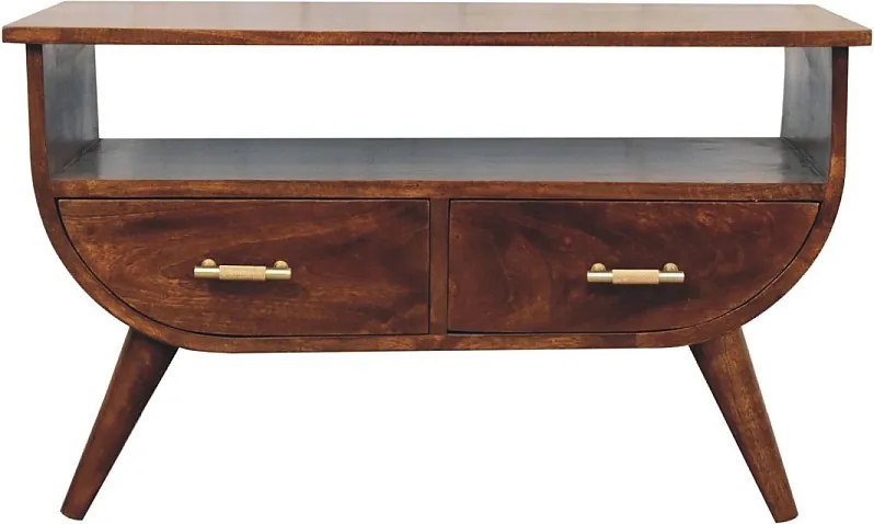 Stolik kawowy z litego drewna Artisan Furniture Agra