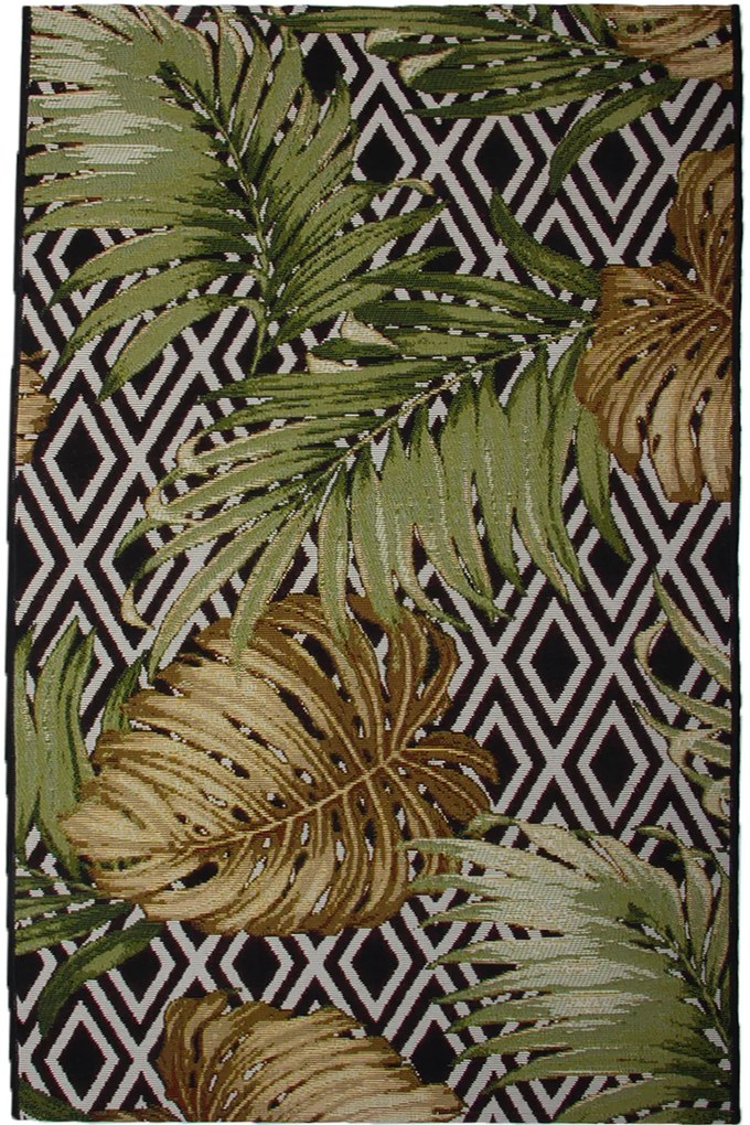 Dywan Capri Foam Paproć Podgumowany 075x150 Prostokąt