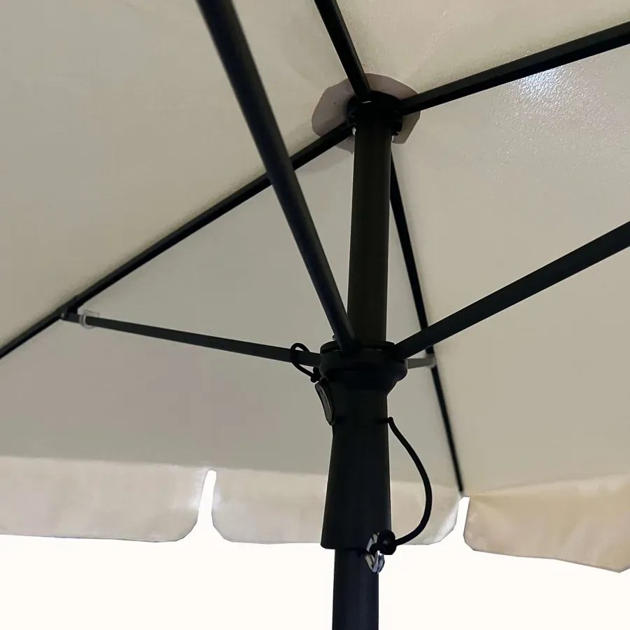 Beżowy Parasol Plażowy Ze Zmianą Kąta Nachylenia M8-G01