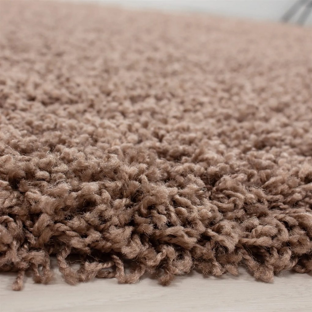 Dywan shaggy Dream cappucino 80 cm x 80 cm  koło