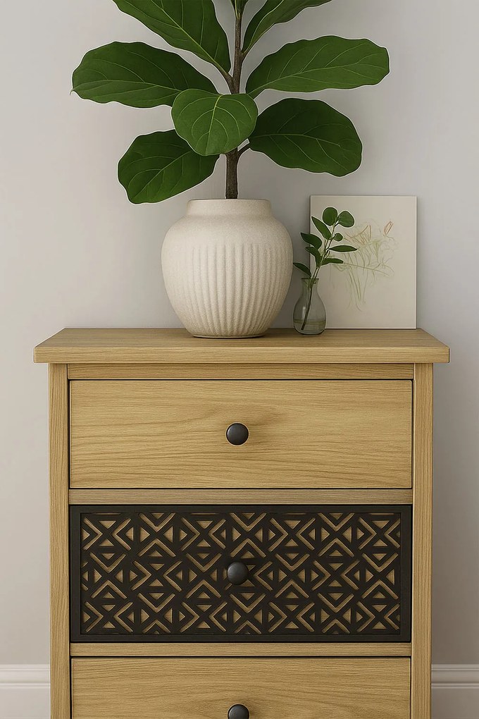 Szeroka komoda Tiladon z 3 szufladami