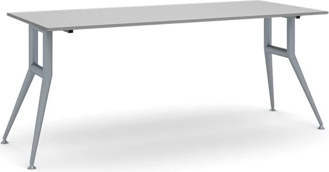 Stół konferencyjny do biura WIDE, 180x80 cm, szary