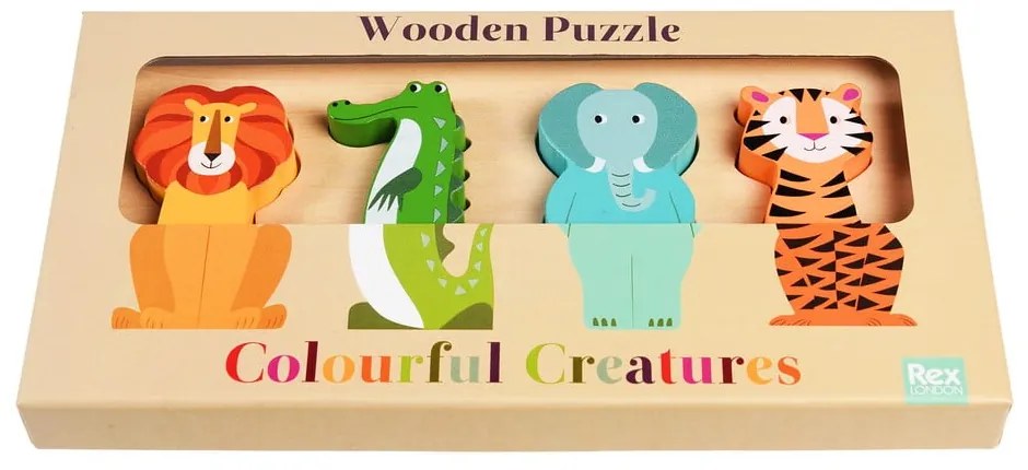 Puzzle drewniane Colourful Creatures – Rex London