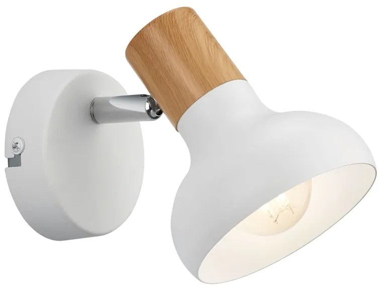 Biały kinkiet ø 10 cm Latika – Reality