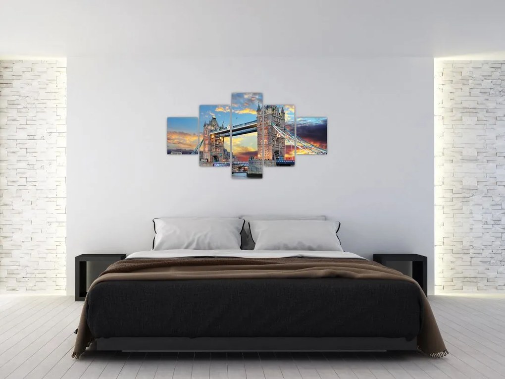 Obraz - Tower Bridge, Londyn, Anglia (125x70 cm)