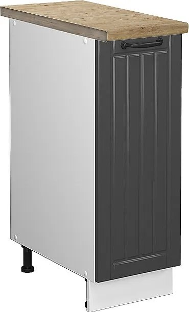 Szafka apteczna antracytowy domek wiejski 30x60x82 fame-line