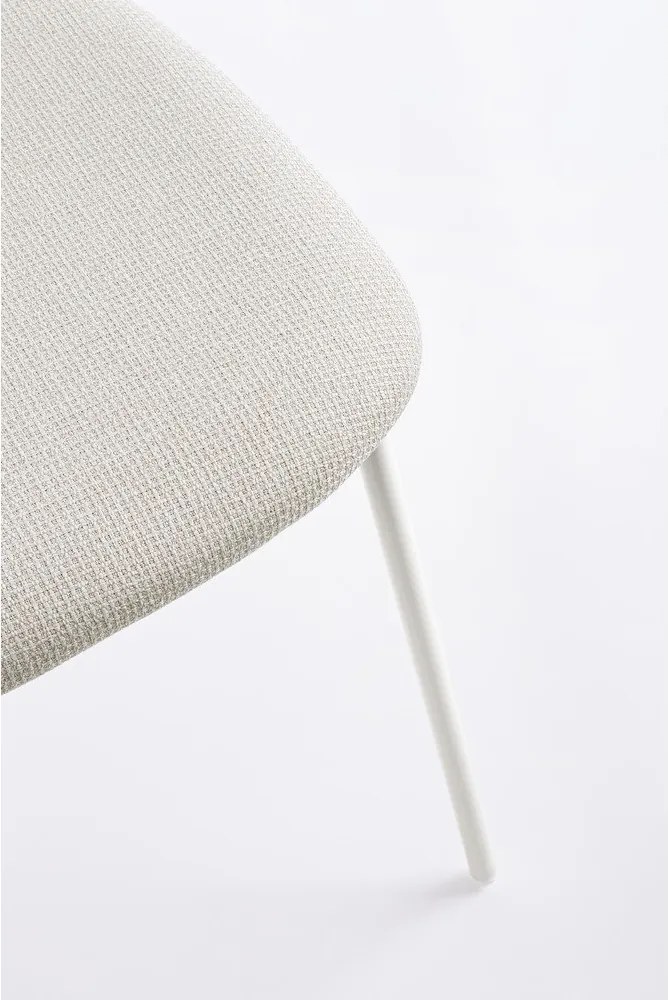 Białe tapicerowane krzesło Inka – Yes Everyday