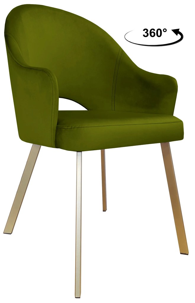 Krzesło obrotowe Velvet podstawa Profil złota BL75