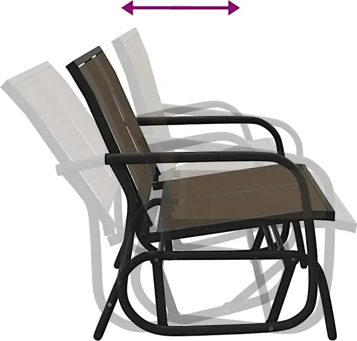 Brązowa Huśtawka Ogrodowa E1-M18