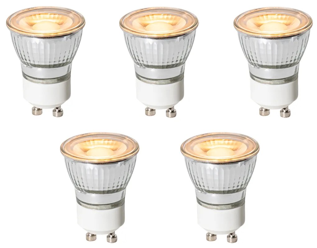 Zestaw 5 ściemnialnych żarówek LED GU10 35 mm 4 W 200 lm 2200 K