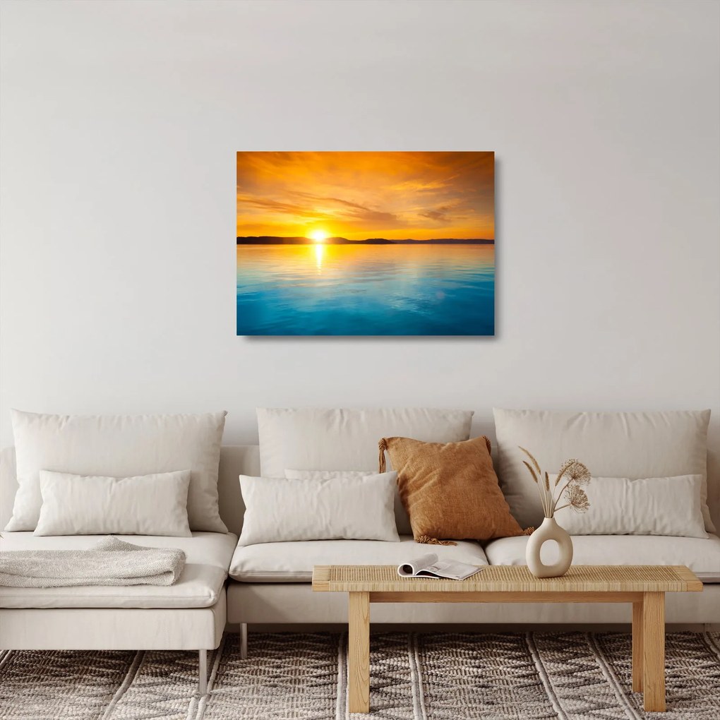 Obraz na szkle wschodu słońca (70x50 cm)