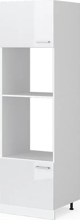 Szafka do mikrofalówki biały wysoki połysk 60x57.2x206.8 r-line