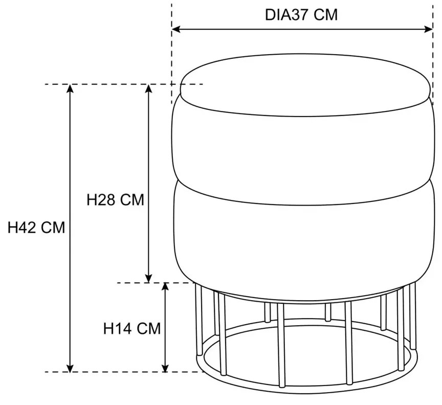 Grafitowa pufa z welurowym obiciem Z8-R63