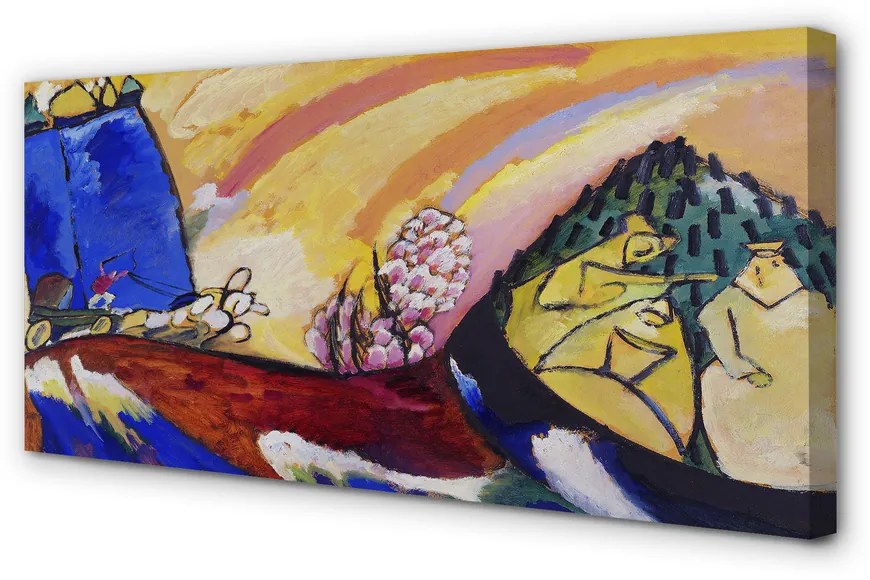 Duży obraz na płótnie Painting with Troika - Wassily Kandinsky