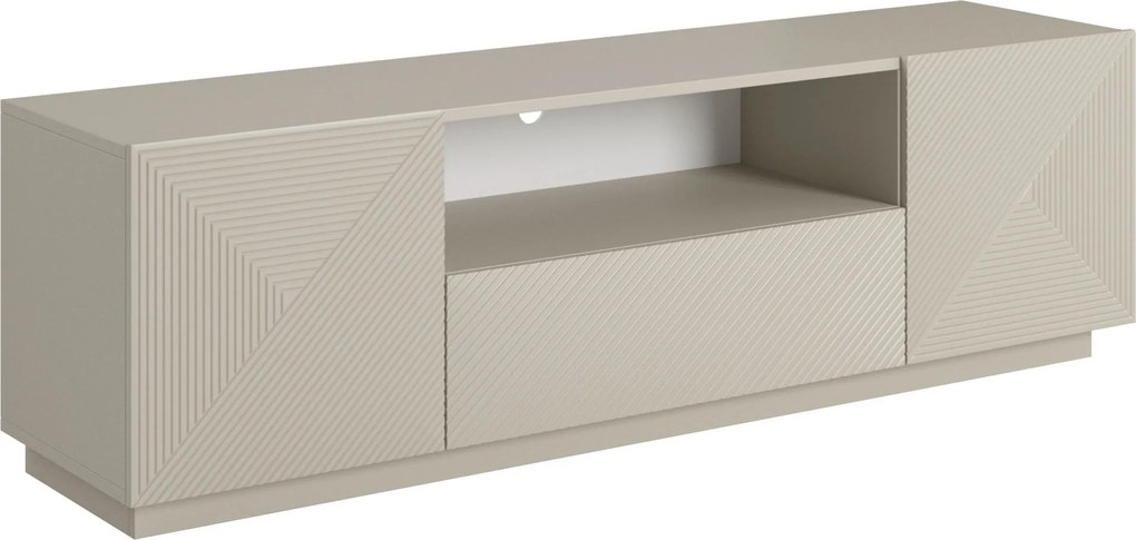 Szafka RTV Asha 167 cm z szufladą i wnęką - kaszmir