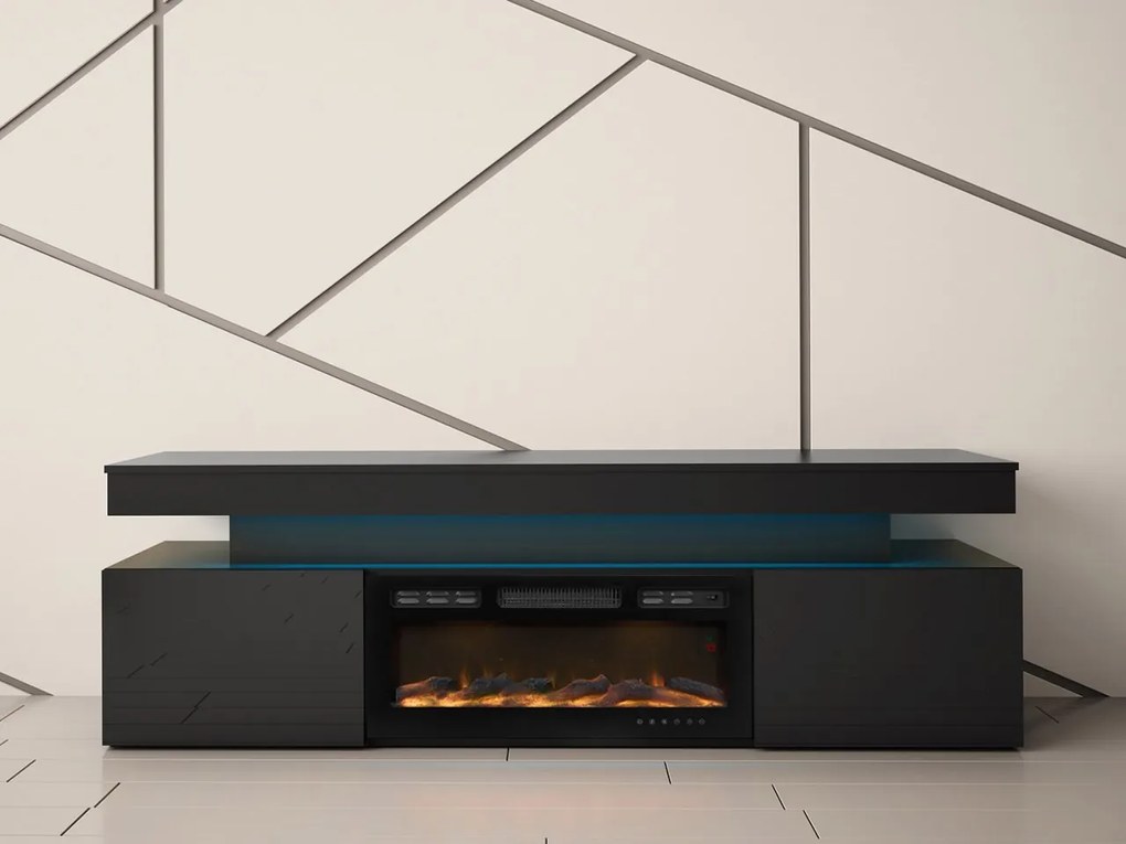 Szafka RTV z kominkiem Lestirola EF 2D 190