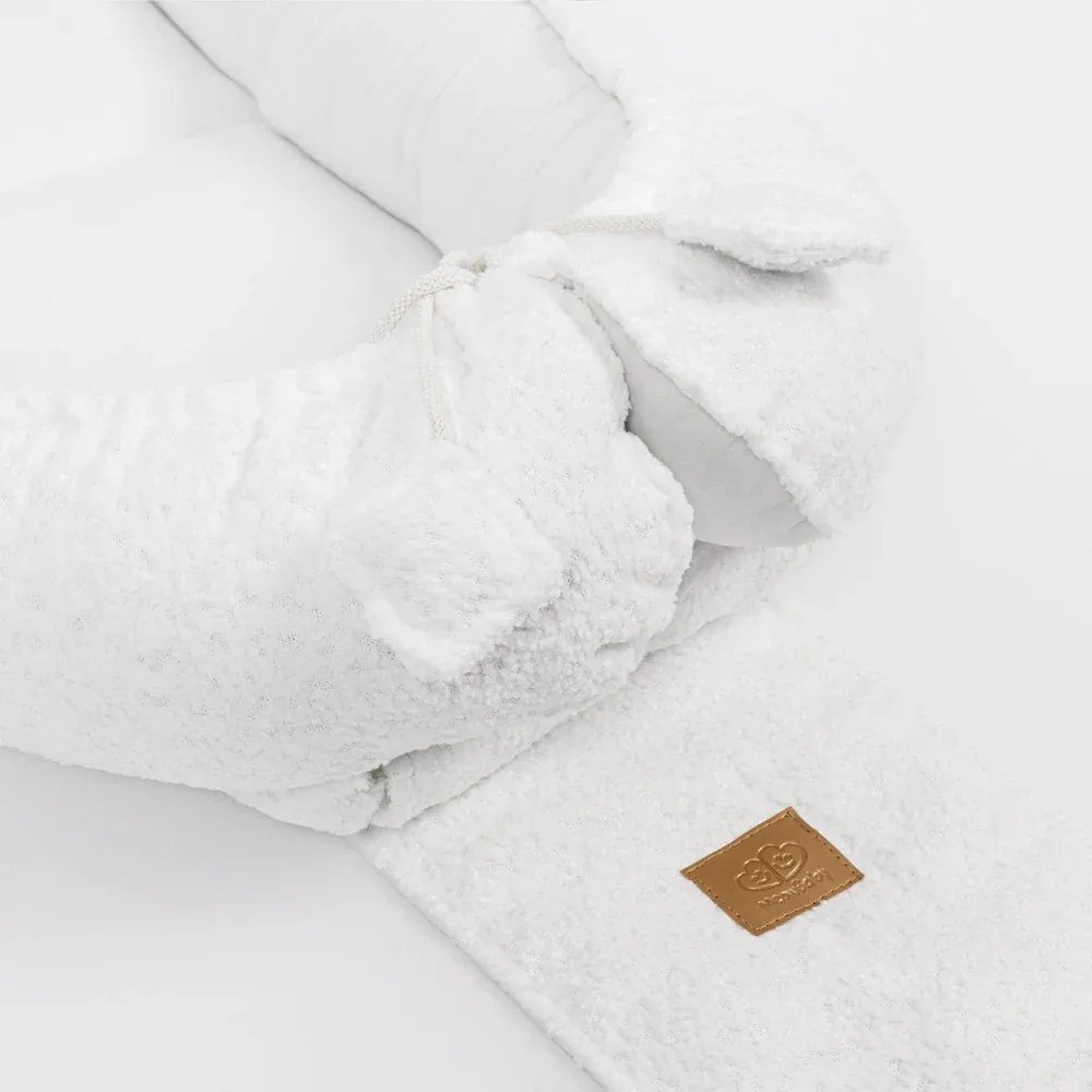 Biały kokon dla niemowląt 55x83 cm – Meowbaby