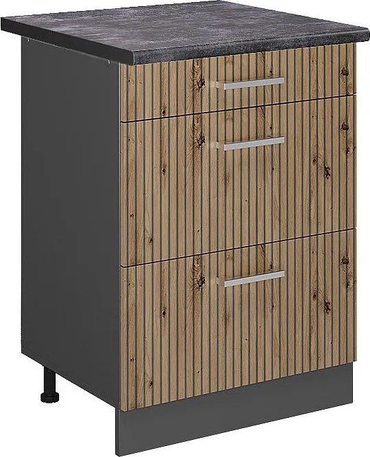 Szafka dolna do kuchni dąb rzemieślniczy 60x60x81.6 r-line