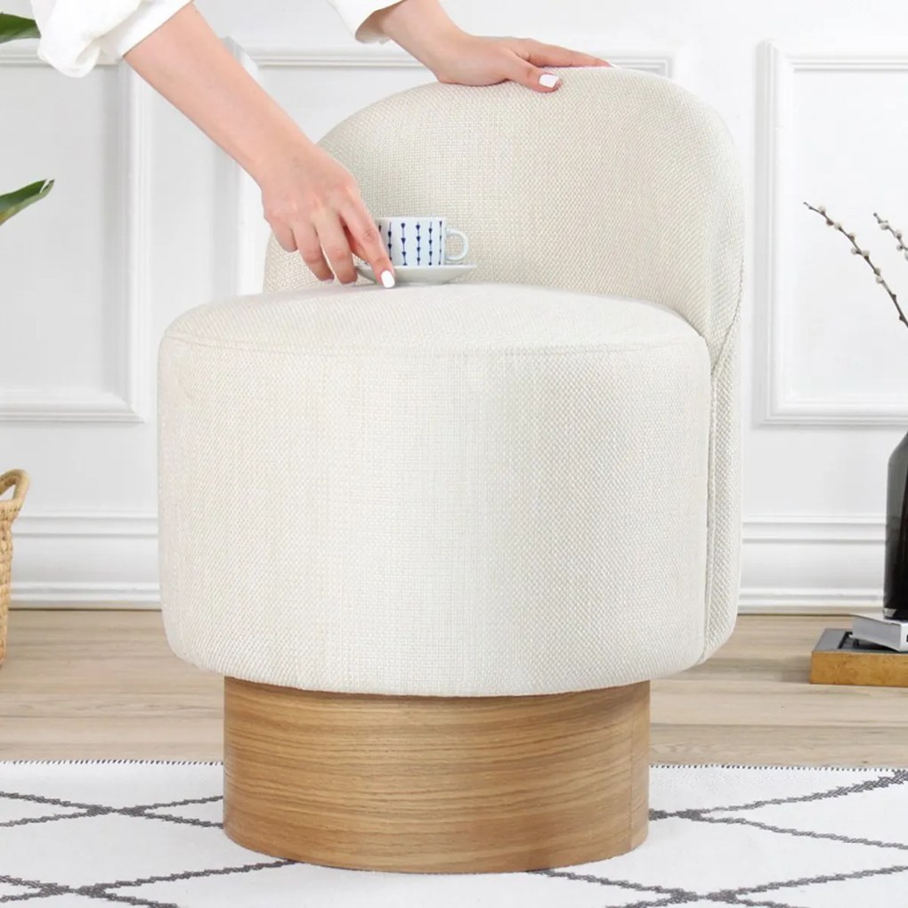 Stołek Barren Pouf Cream