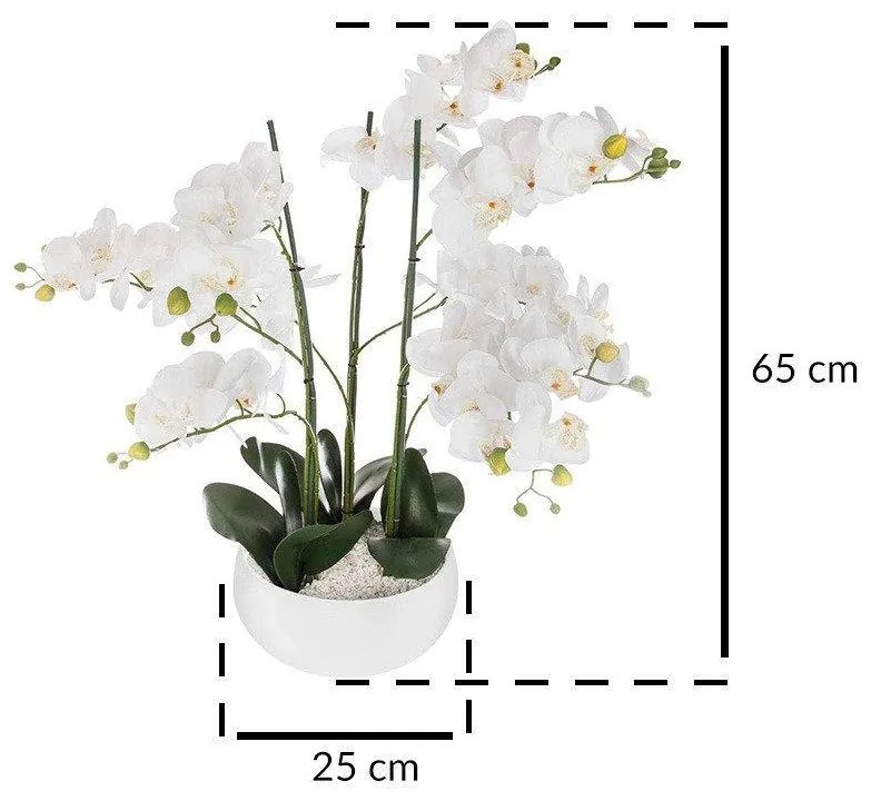 Storczyk sztuczny ORCHIDEE, 65 cm