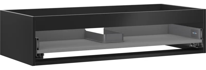 Mexen Box-A korpus szafki podumywalkowej 100 cm, 1 szuflada, czarny mat - 91AX0-1000-235-1-71