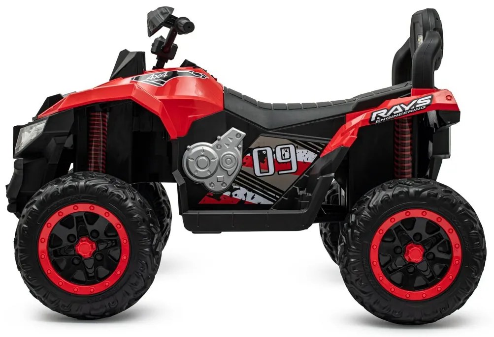 Baby Mix Czterokołowiec elektryczny dla dzieci Rave 4 x 4, czerwony