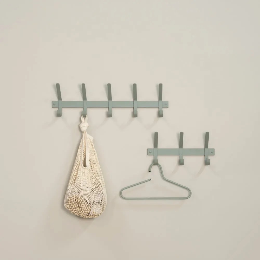 Szarozielony metalowy wieszak ścienny 40 cm Dexter – Spinder Design