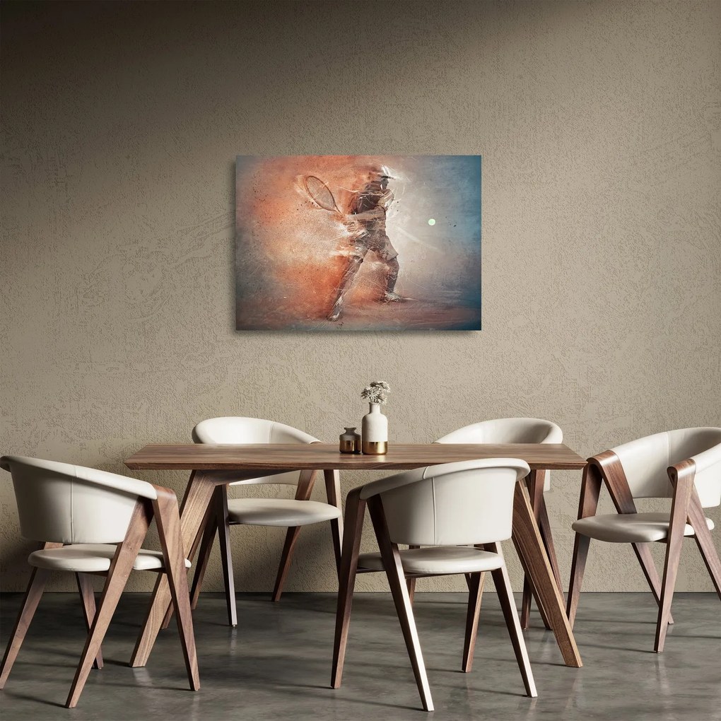 Obraz na szkle - Tenisista (70x50 cm)