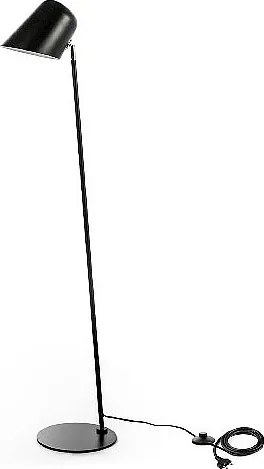 Electra - Czarna metalowa lampa podłogowa