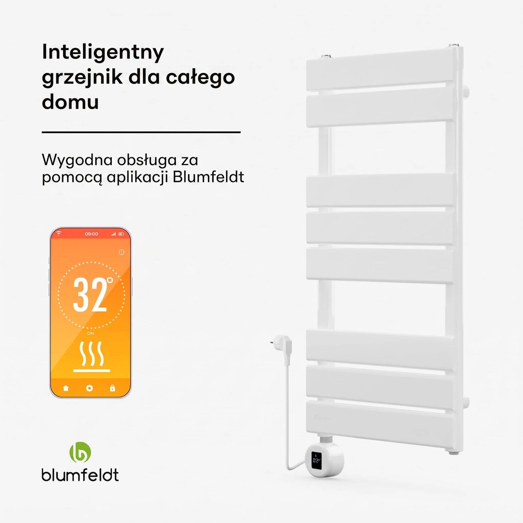 Blumfeldt Fairmont Smart, grzejnik, 80 x 45 cm, 600 W