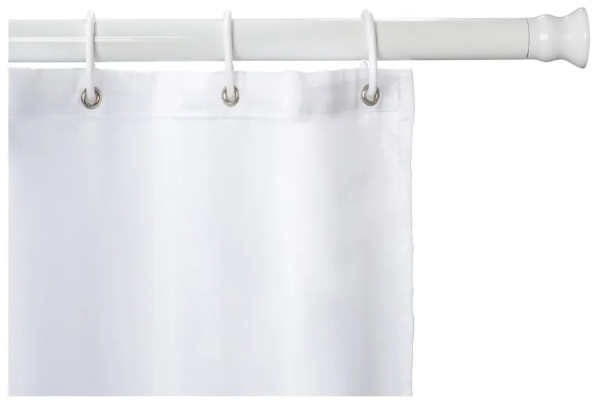 Biały drążek na zasłonę prysznicową 110 - 185 cm – Wenko