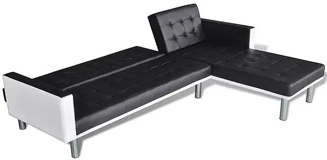 Rozkładany czarny narożnik - Iwez 5Q