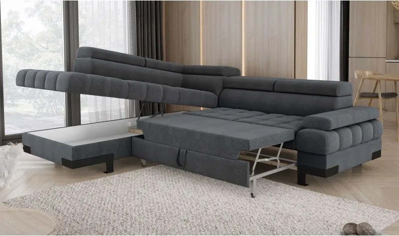 Narożnik SELVA L z funkcją spania i pojemnikiem WERSAL