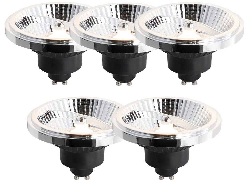Zestaw 5 ściemnialnych 3-stopniowo żarówek LED GU10 111mm 10,5W 770 lm 2700K