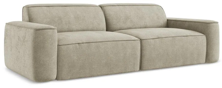 Beżowa sofa z tkaniny szenilowej 244 cm Omao – Makamii