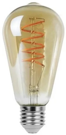 Rabalux Dekoracyjna żarówka LED z żarnowym żarnem,bursztynowa, E27, ST64, 4 W, 300 lm