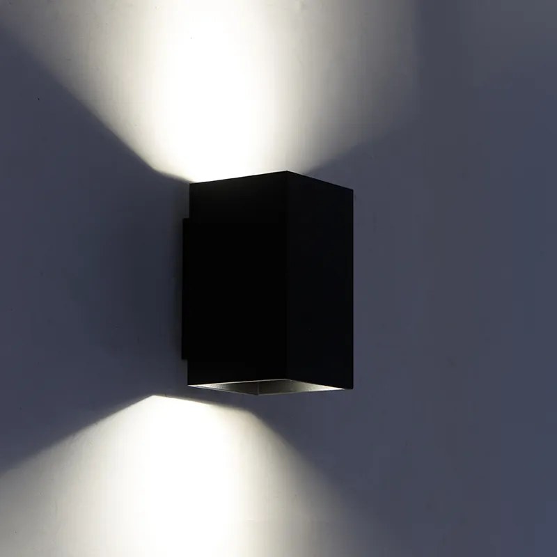 Nowoczesny inteligentny kinkiet czarny z 2 WiFi GU10 - Sandy