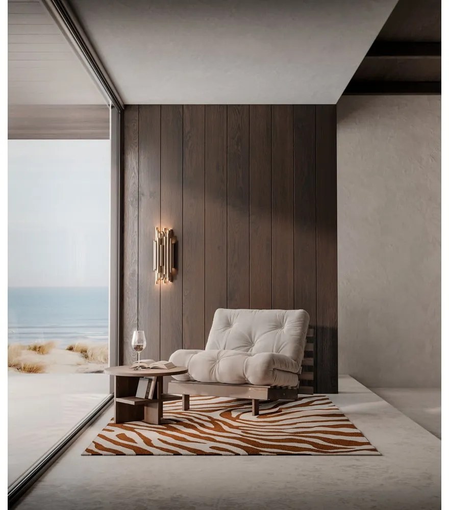 Brązowy fotel Roots Black Night – Karup Design