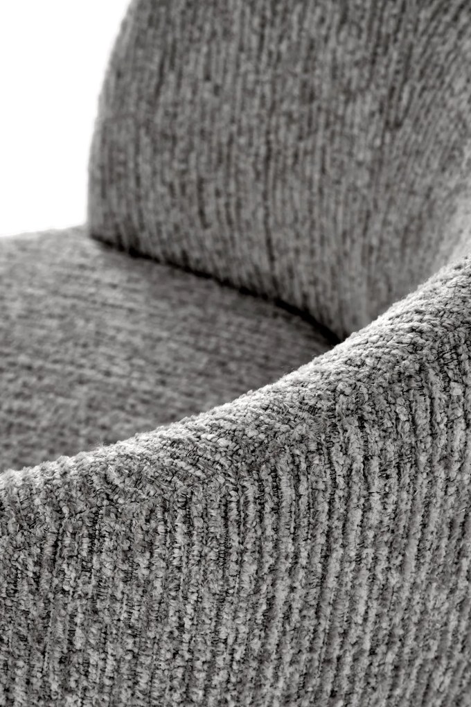 Krzesło tapicerowane, obrotowe szare, popiel K581