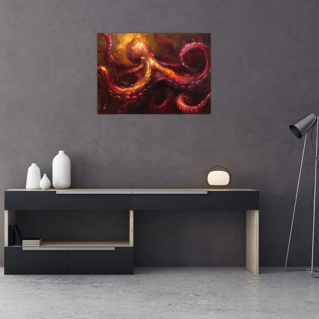 Obraz - Ośmiornica, obraz olejny (70x50 cm)