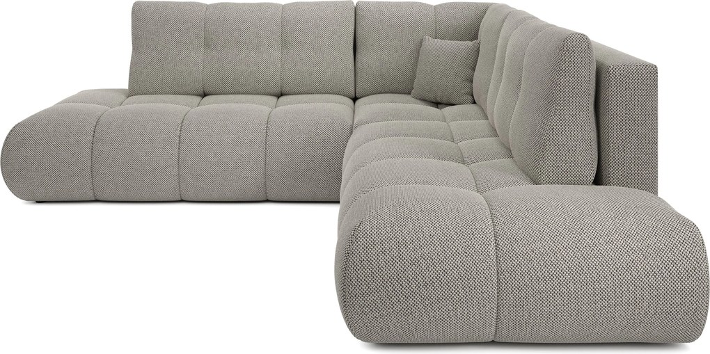 Masseno Narożnik DUCA z funkcją spania i pojemnikiem na pościel Narozniki L, Rozkładana sofa - Szary, CURIO 83