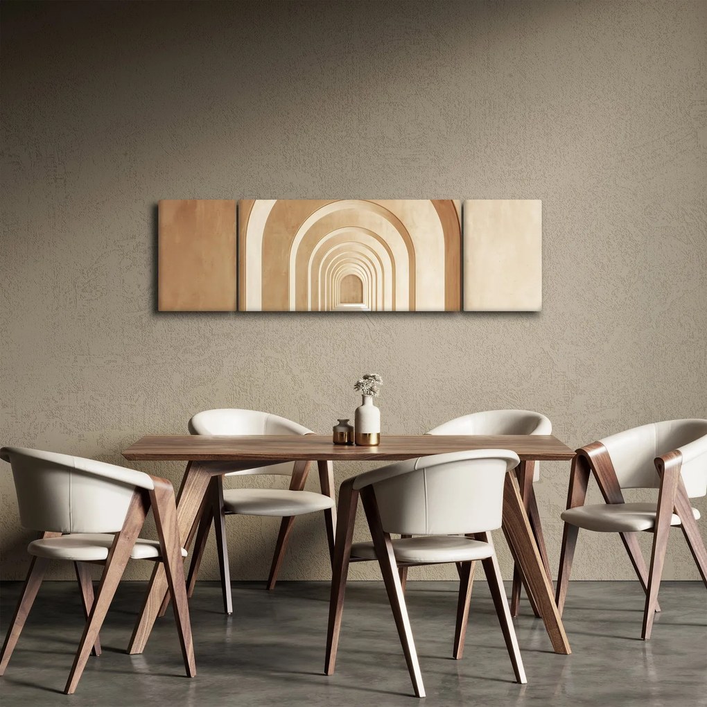 Obraz - Beżowe przejście (170x50 cm)
