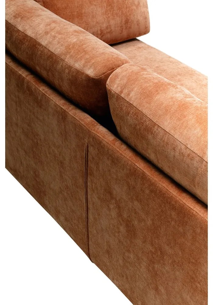 Pomarańczowa rozkładana sofa 214 cm Stiny – Sits