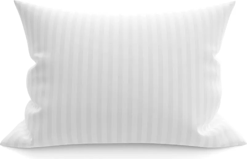 Poszewka na poduszkę 50x60 cm ATG biały pasek 1 cm