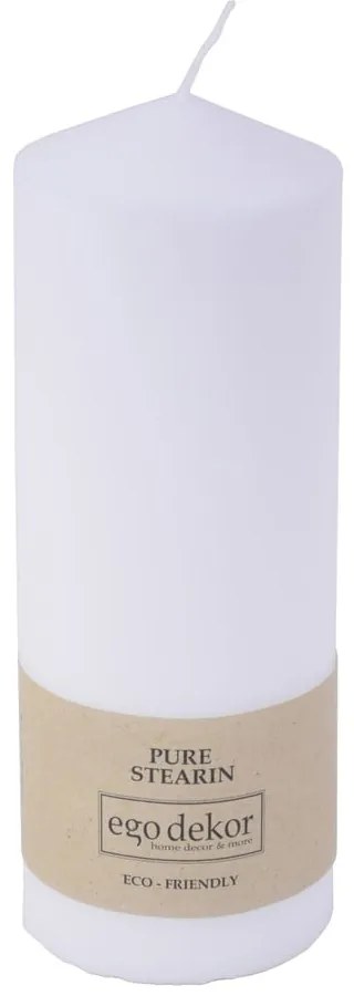 Biała świeczka Eco candles by Ego dekor Top, 30 h
