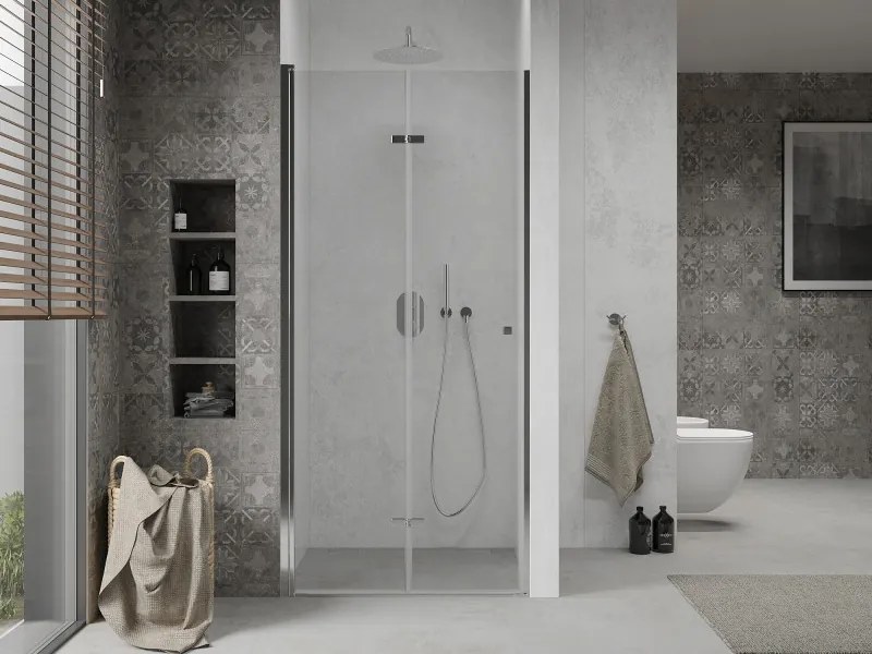 Mexen Lima drzwi prysznicowe składane 75 cm, transparent, chrom - 856-075-000-01-00